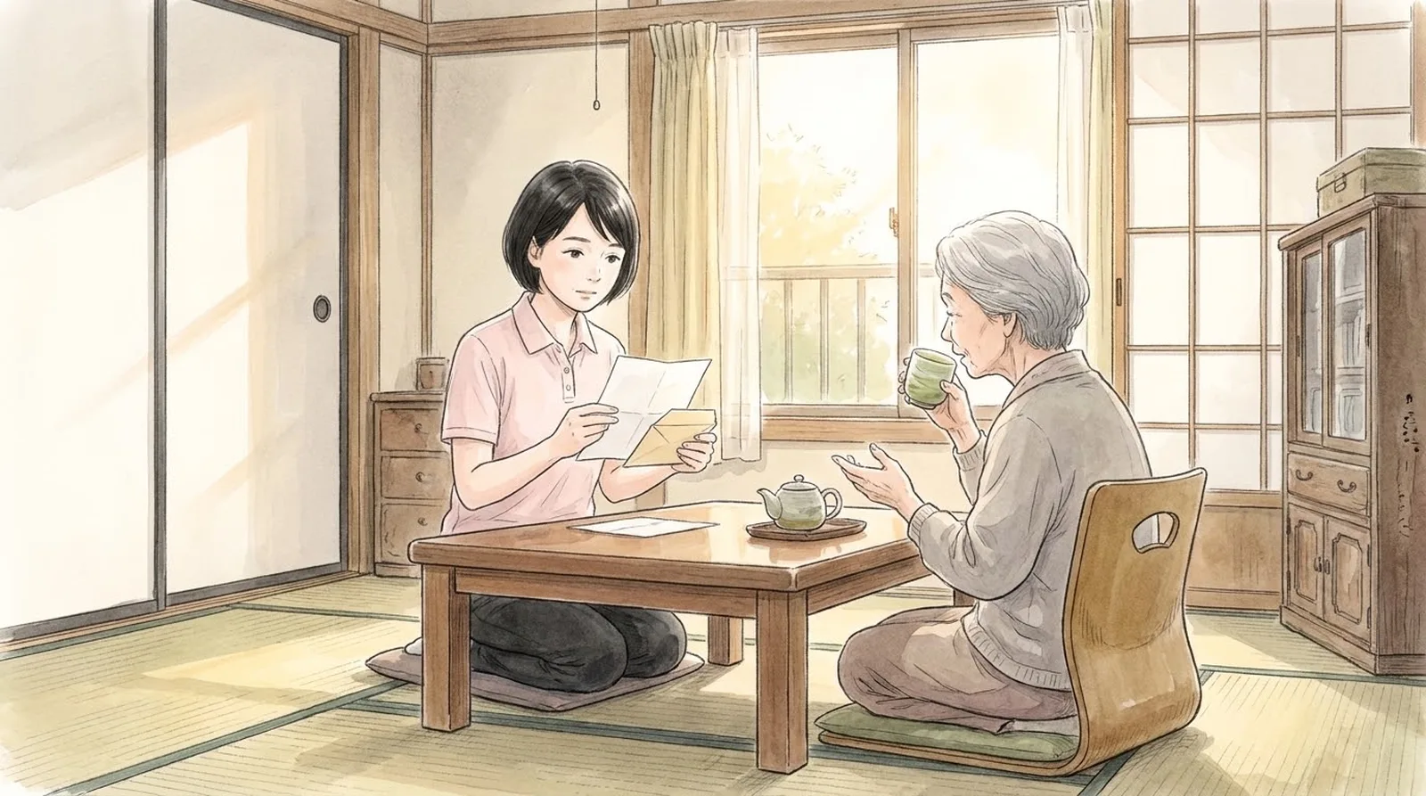 利用者の家で。「この書類、誰が置いていったんですか」